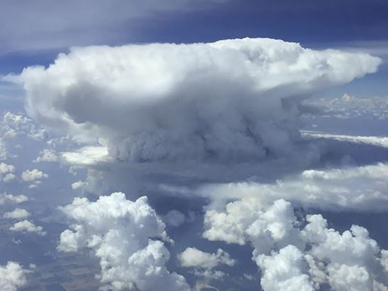 Cumulus nimbus over La Pampa